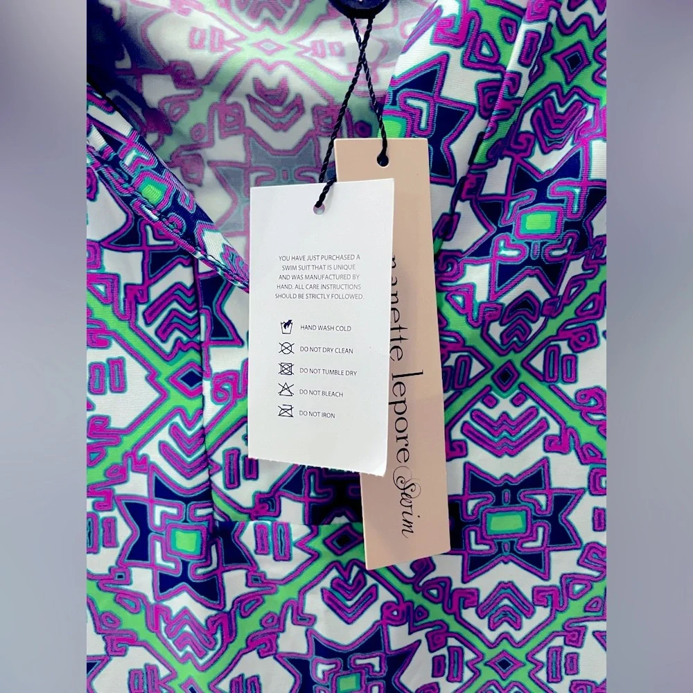 $140 NWT Nanette Lepore MULTI PURPLE LUXURIOUSLY SOFT SWIMSUIT COVER UP DRESS - Picture 10 of 13